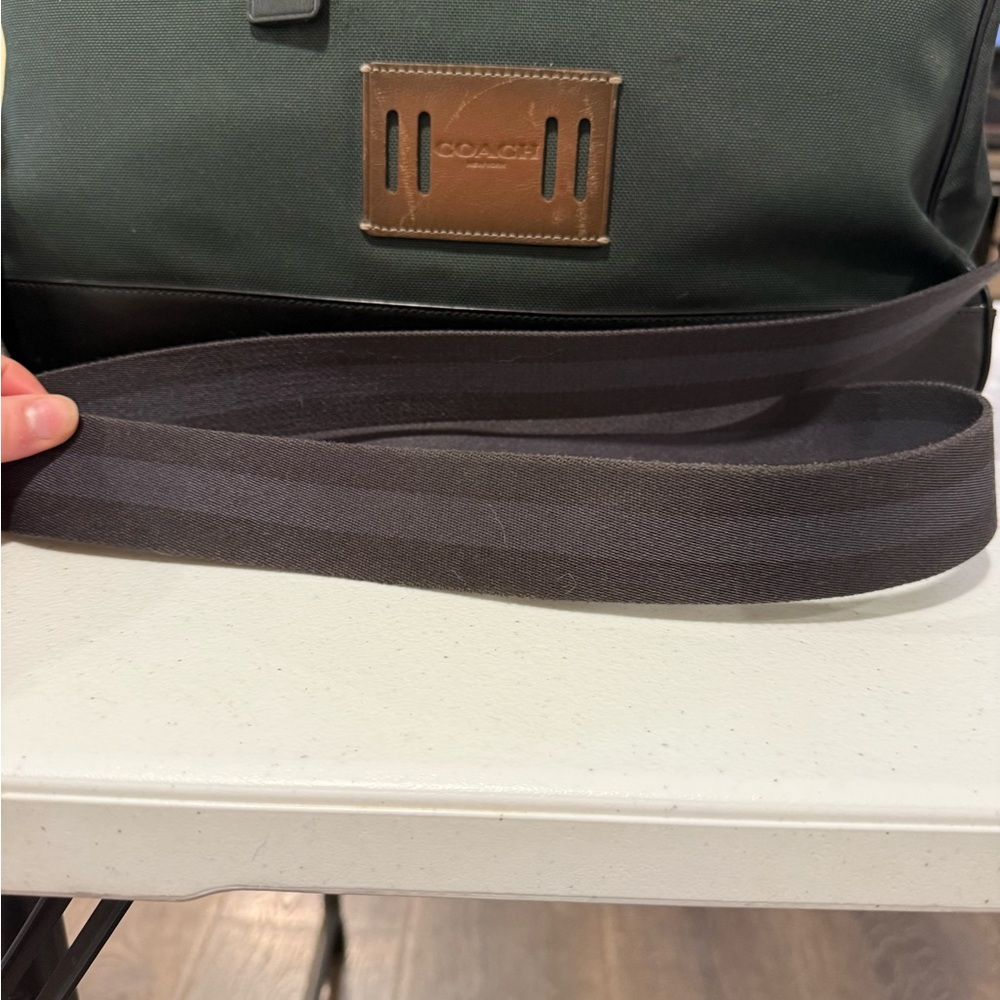Coach Forest Green and Black Hamilton Briefcase Bag - Picture 4 of 16